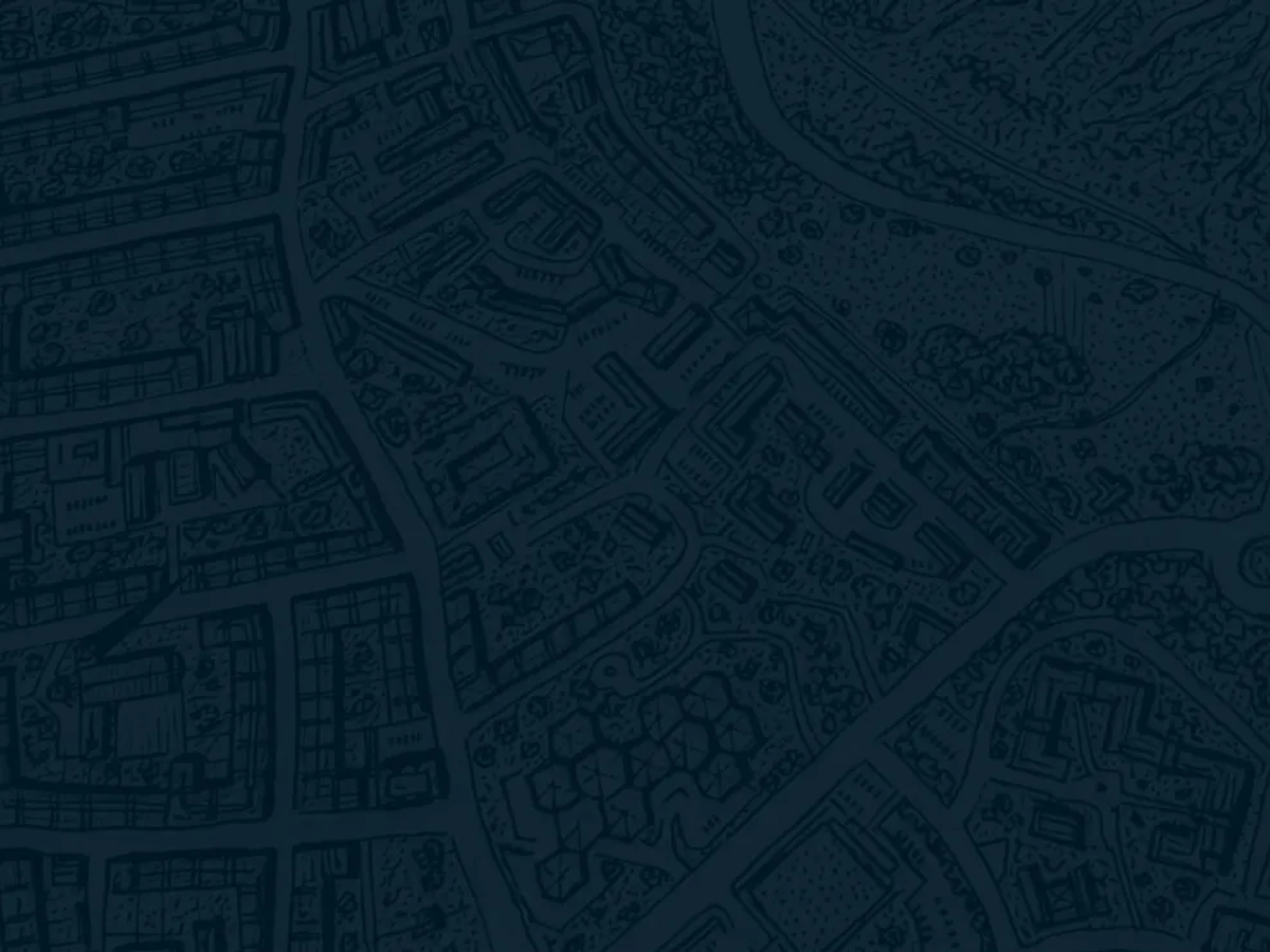 A dark blue street map from the QGIS official homepage