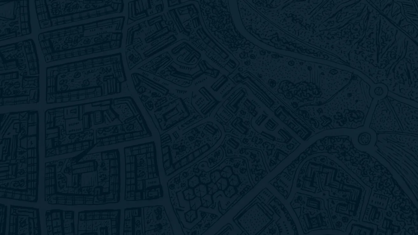 A dark blue street map from the QGIS official homepage
